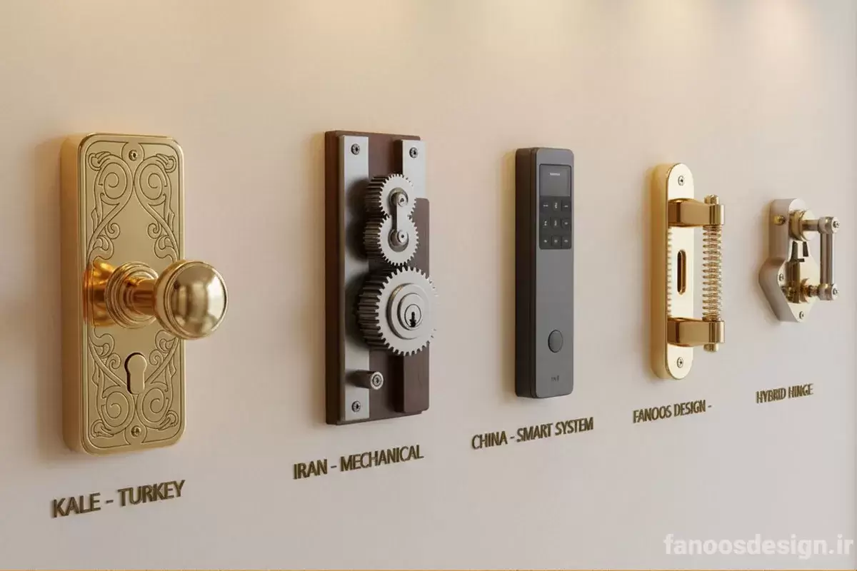 The difference between Iranian and imported anti theft doors 3 | فانوس دیزاین تولید کننده انواع درب اتاق ، ضد سرقت، درب ورودی و ضد آل