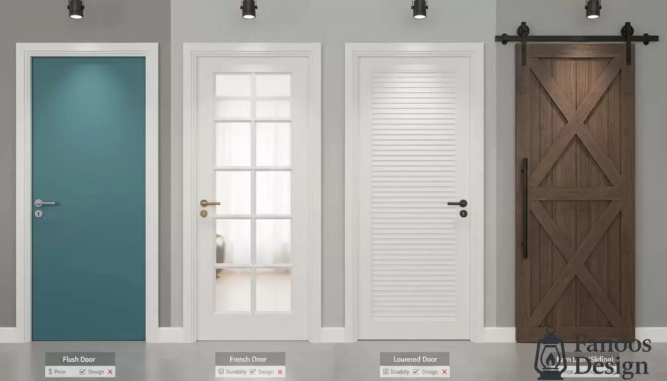 The price of the bedroom door 3 | فانوس دیزاین تولید کننده انواع درب اتاق ، ضد سرقت، درب ورودی و ضد آل