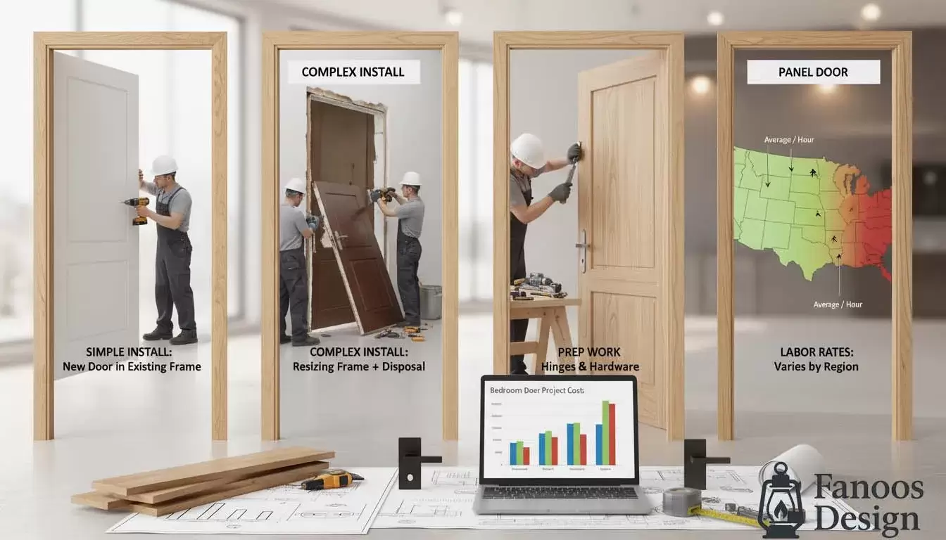 The price of the bedroom door 5 | فانوس دیزاین تولید کننده انواع درب اتاق ، ضد سرقت، درب ورودی و ضد آل