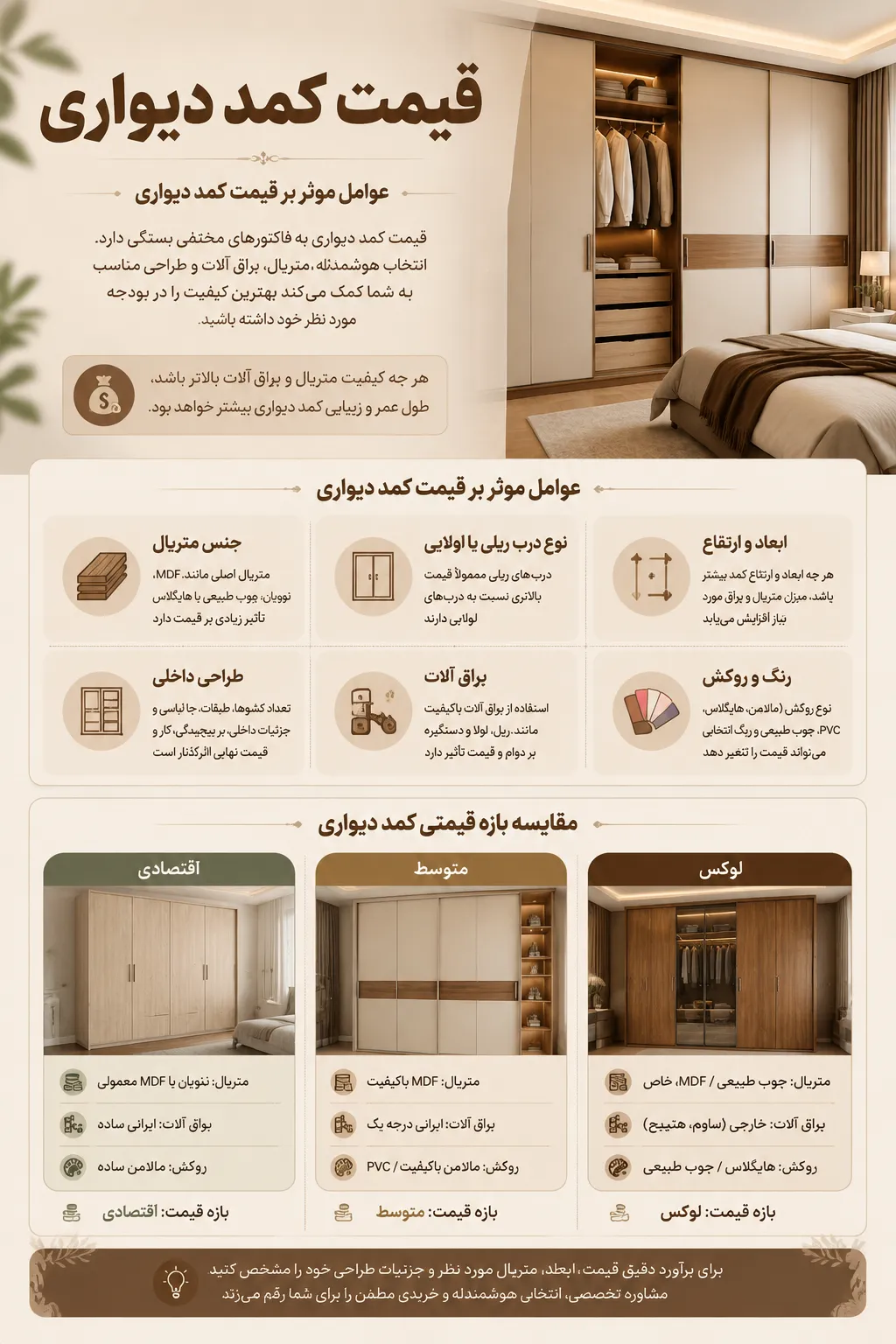 قیمت کمد دیواری