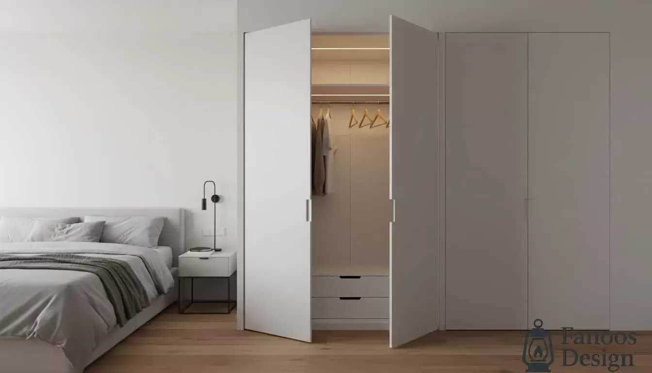 قیمت کمد دیواری؛ عوامل مؤثر، جدول قیمت ۱۴۰۴ و راهنمای کامل خرید 4 Wardrobe prices 3 | فانوس دیزاین تولید کننده انواع درب اتاق ، ضد سرقت، درب ورودی و ضد آل