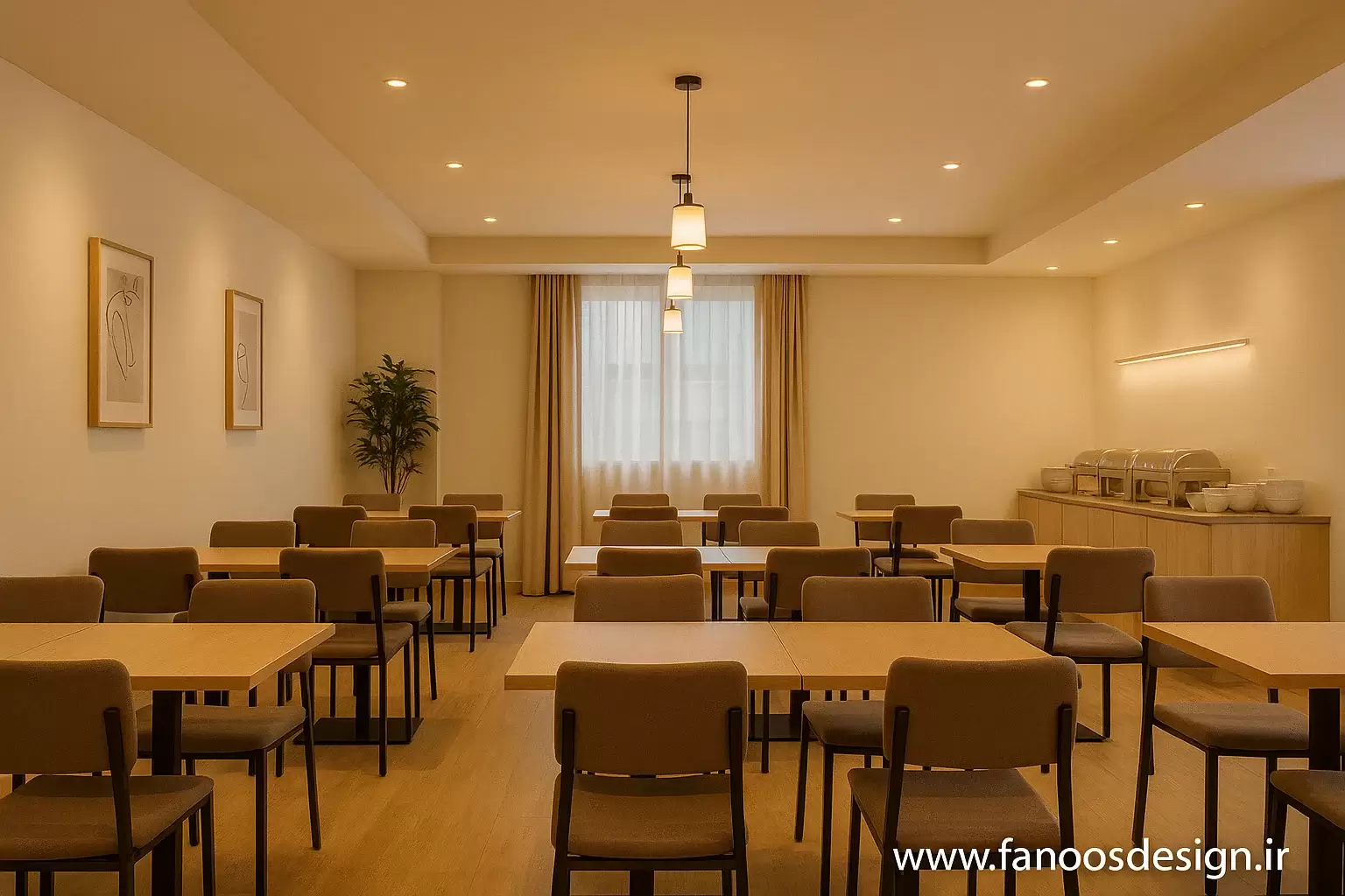 طراحی رستوران اقتصادی هتل؛ راهنمای کامل ایجاد فضایی شیک، کمهزینه و کاربردی 1 طراحی رستوران اقتصادی هتل؛ راهنمای کامل ایجاد فضایی شیک، کمهزینه و کاربردی