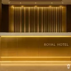 کانتر پذیرش هتل مدل Royal Gold (نسخه VIP طلایی)