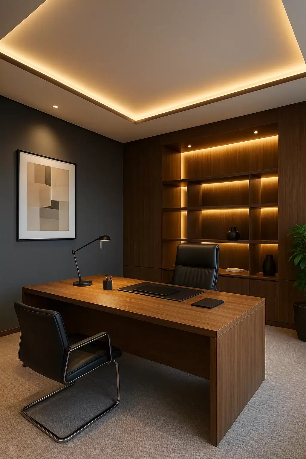 نورپردازی اتاق مدیریت | بهترین اصول روشنایی لوکس و حرفه‌ای در دفاتر اداری