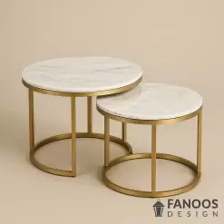 میز جلو مبلی لابی هتلی مدل Lobby Coffee Table Set