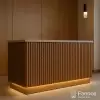 کانتر پذیرش هتل مدل Wooden Groove