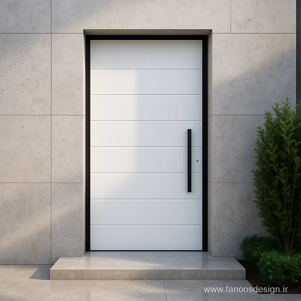 fanoosdesign wite door | فانوس دیزاین تولید کننده انواع درب اتاق ، ضد سرقت، درب ورودی و ضد آل