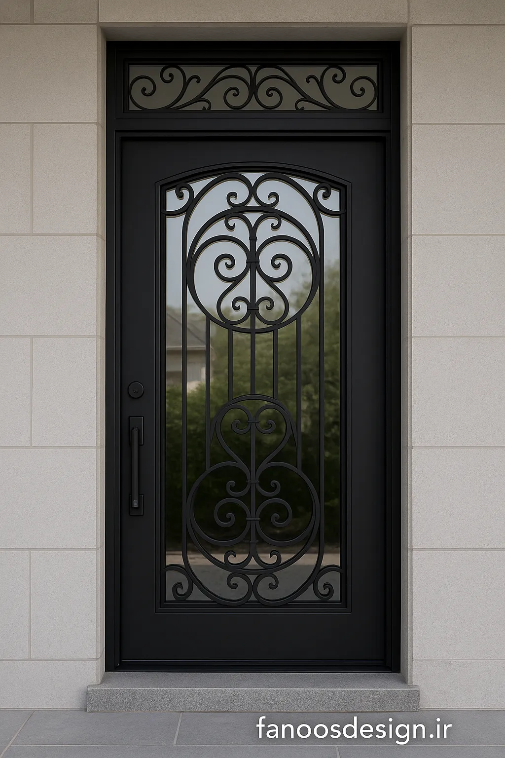 درب فلزی نئوکلاسیک