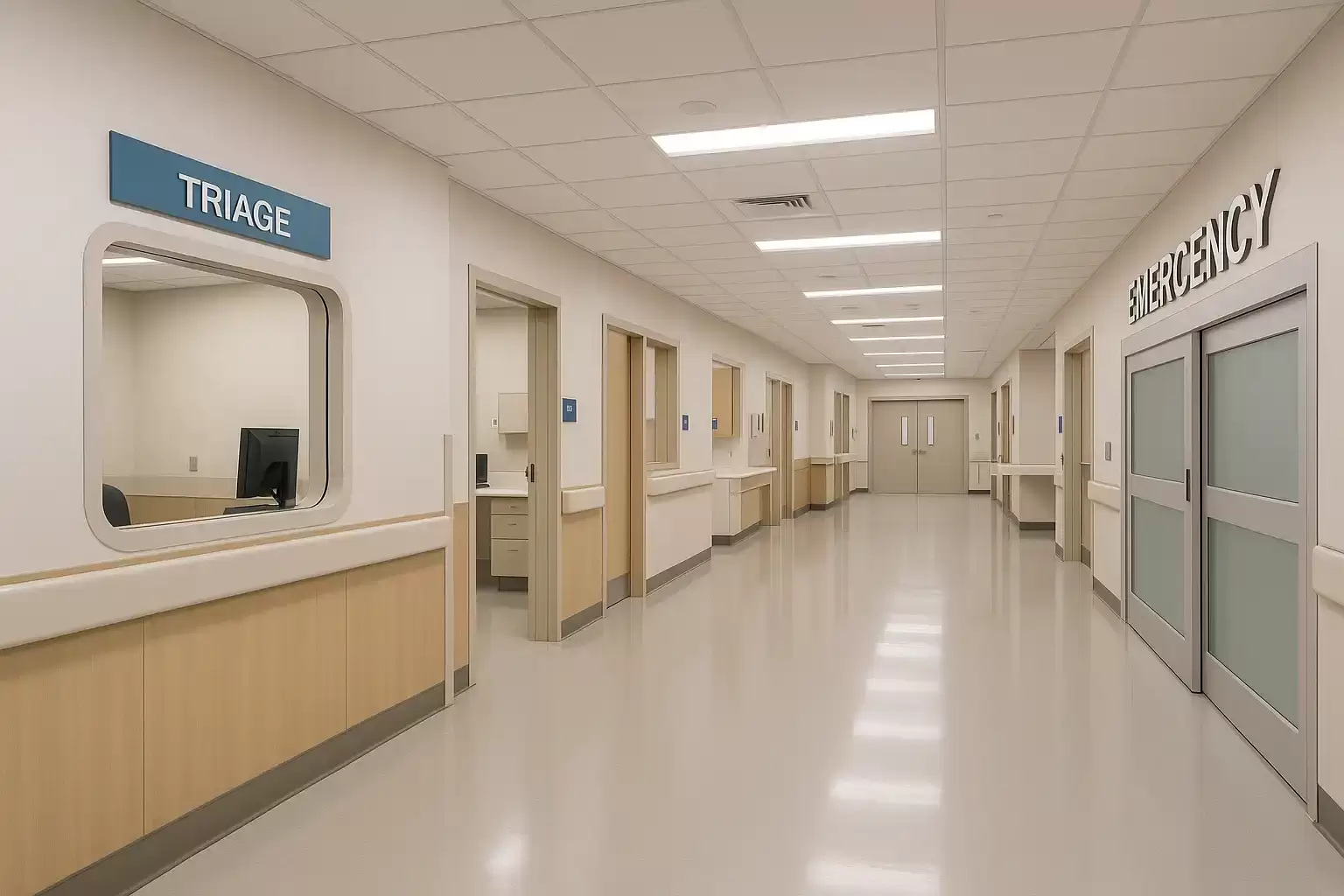طراحی بخش اورژانس بیمارستان