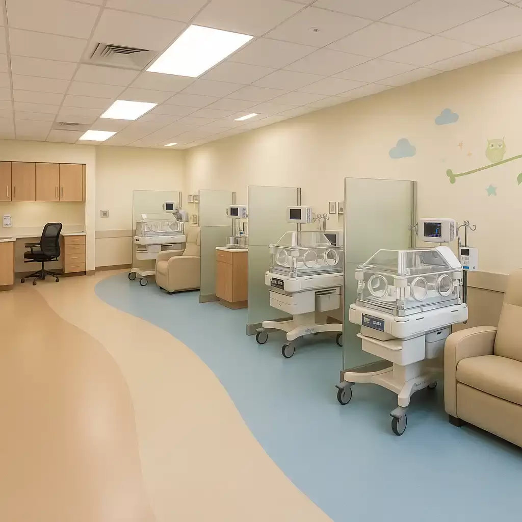طراحی بخش نوزادان و NICU