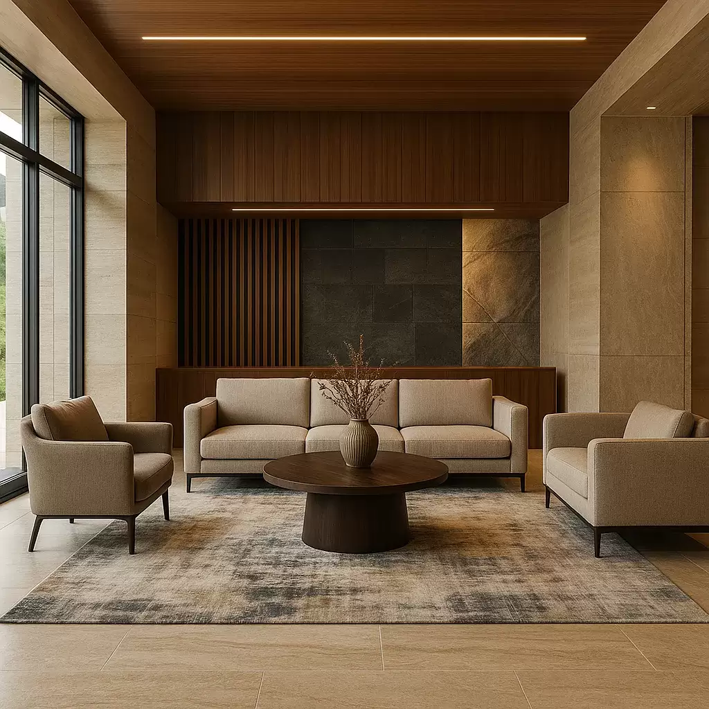 فرش و قالیچههای هتلی؛ چگونه با انتخاب صحیح، فضای هتل را لوکستر، گرمتر و منظمتر کنیم؟ 1 فرش و قالیچههای هتلی