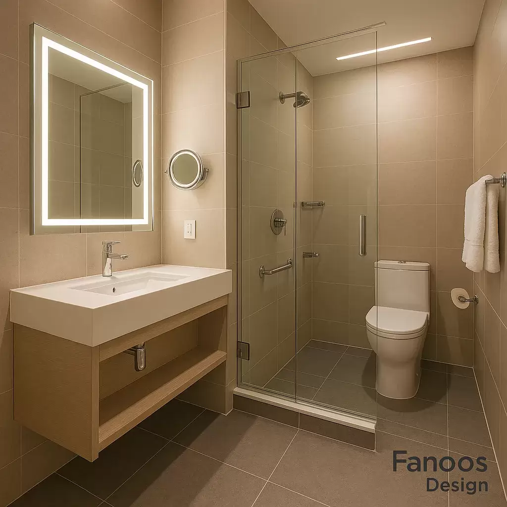 استانداردهای طراحی سرویس بهداشتی هتل؛ راهنمای کامل برای ساخت حمام و سرویس هتلی حرفه‌ای