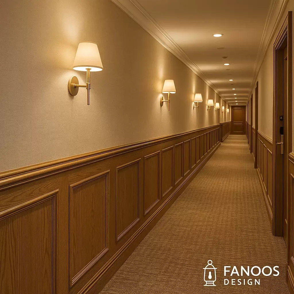 دیوارپوش مناسب راهرو هتل؛ بهترین انتخاب‌ها برای فضای پرتردد و لوکس هتلی
