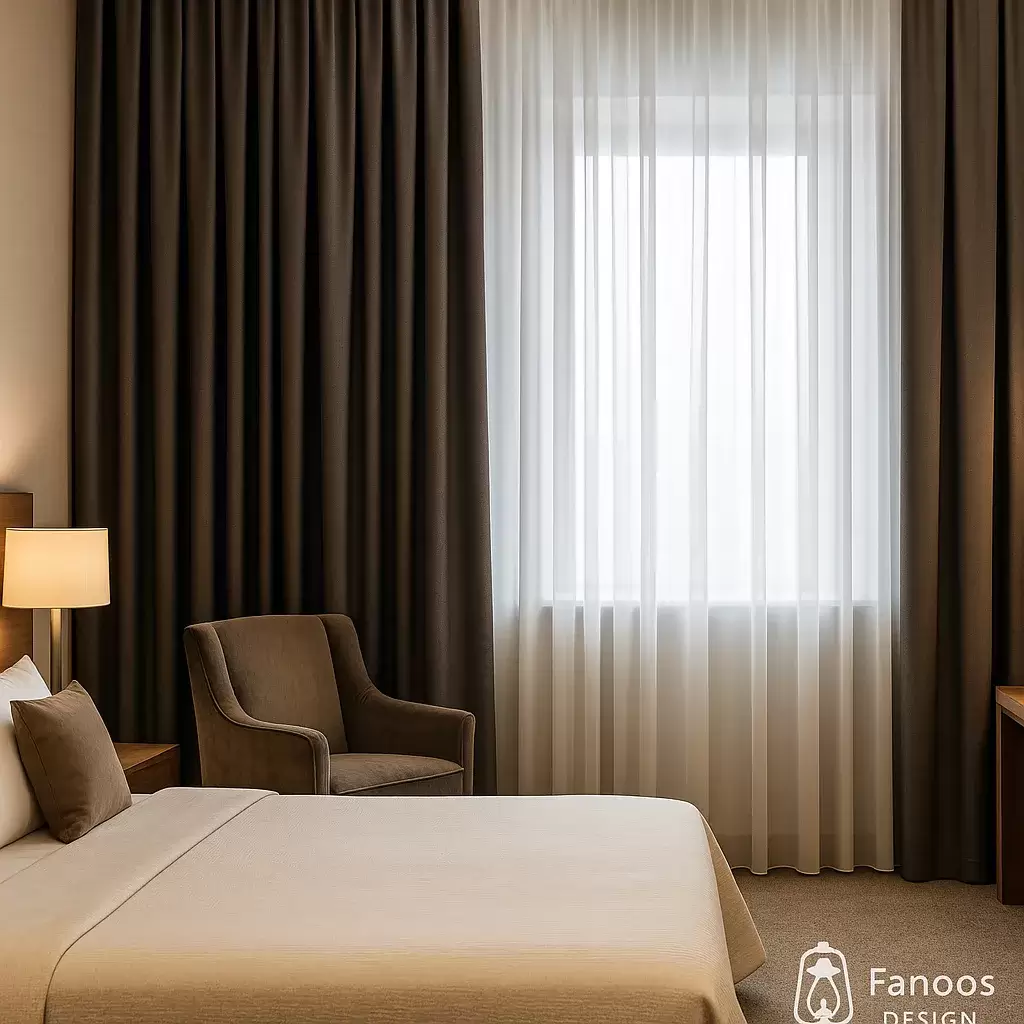 پرده ضخیم هتلی (Drapery)