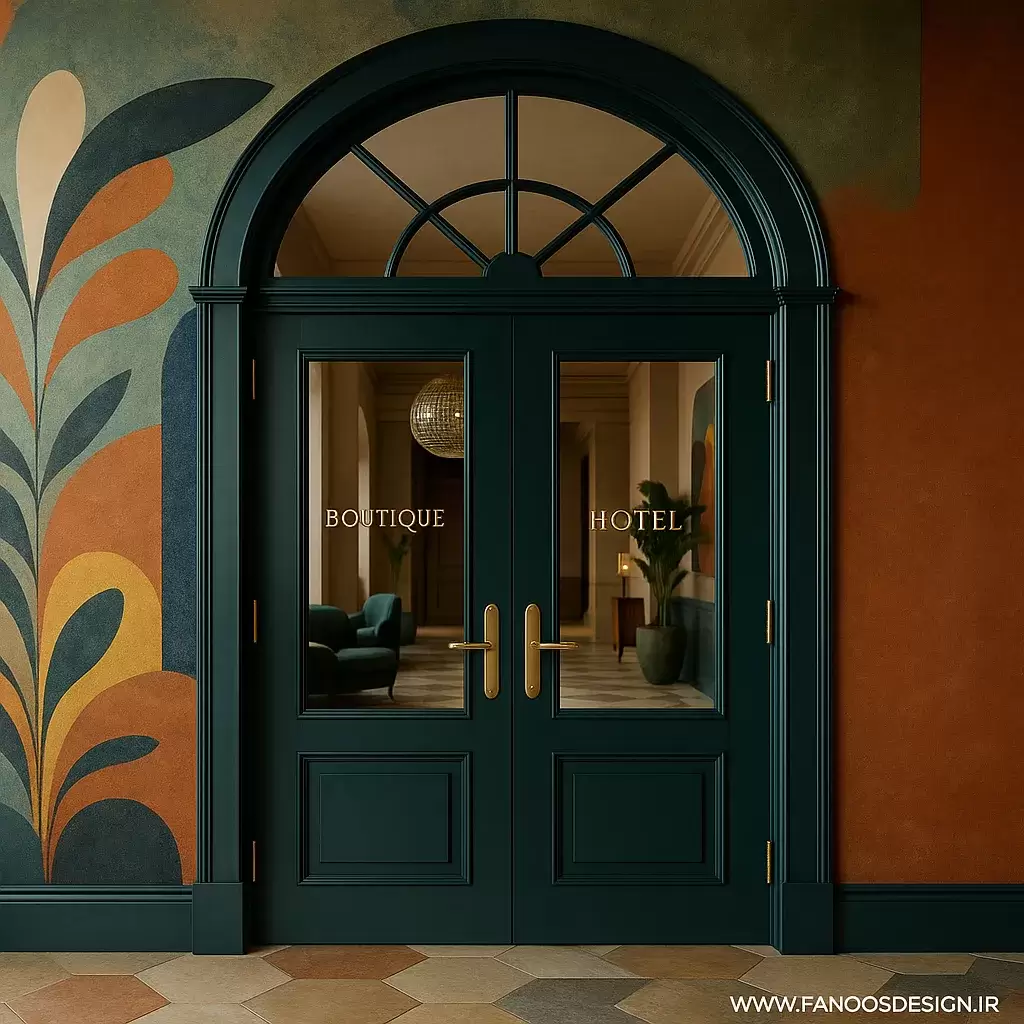 درب لابی هتل بوتیک 1 درب لابی هتل بوتیک
