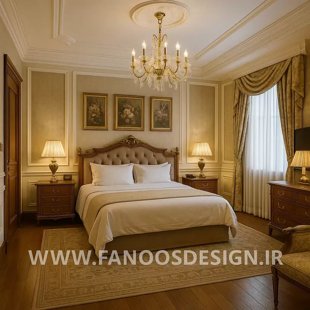طراحی دکوراسیون هتل کلاسیک؛ شکوه، اصالت و لوکس بودن واقعی 2 طراحی دکوراسیون هتل کلاسیک؛ شکوه، اصالت و لوکس بودن واقعی