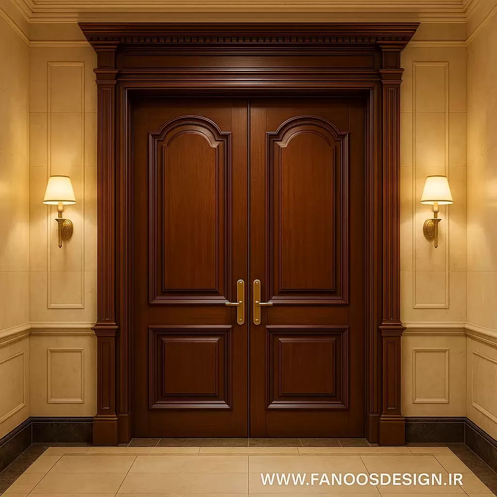 درب لابی هتل کلاسیک 1 درب لابی هتل کلاسیک