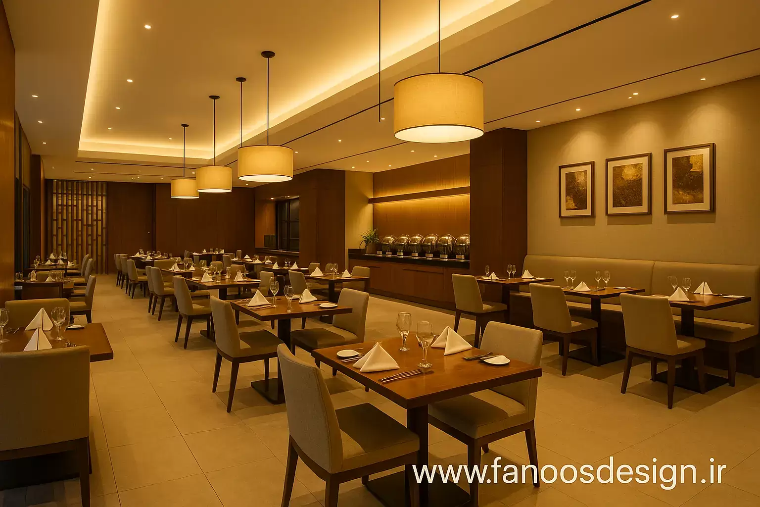 طراحی رستوران هتل؛ راهنمای جامع برای ایجاد فضایی لوکس، کاربردی و مطابق استانداردهای هتلداری