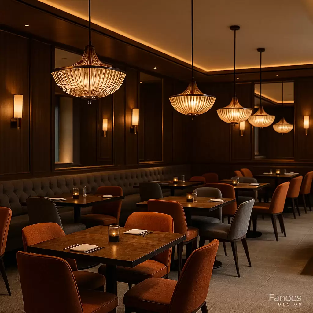 نورپردازی رستوران هتل؛ طراحی نوری حرفه‌ای برای یک فضای لوکس، صمیمی و اشتها‌آور