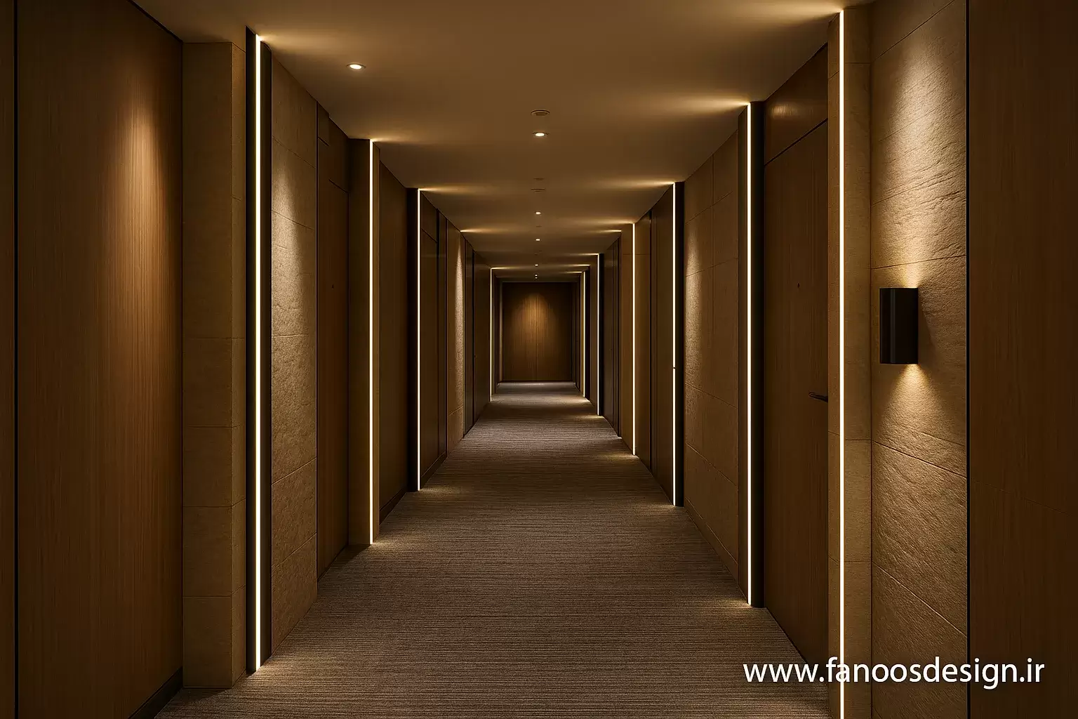 نورپردازی دیوار هتل؛ راز لوکس دیده‌شدن لابی، اتاق و راهرو