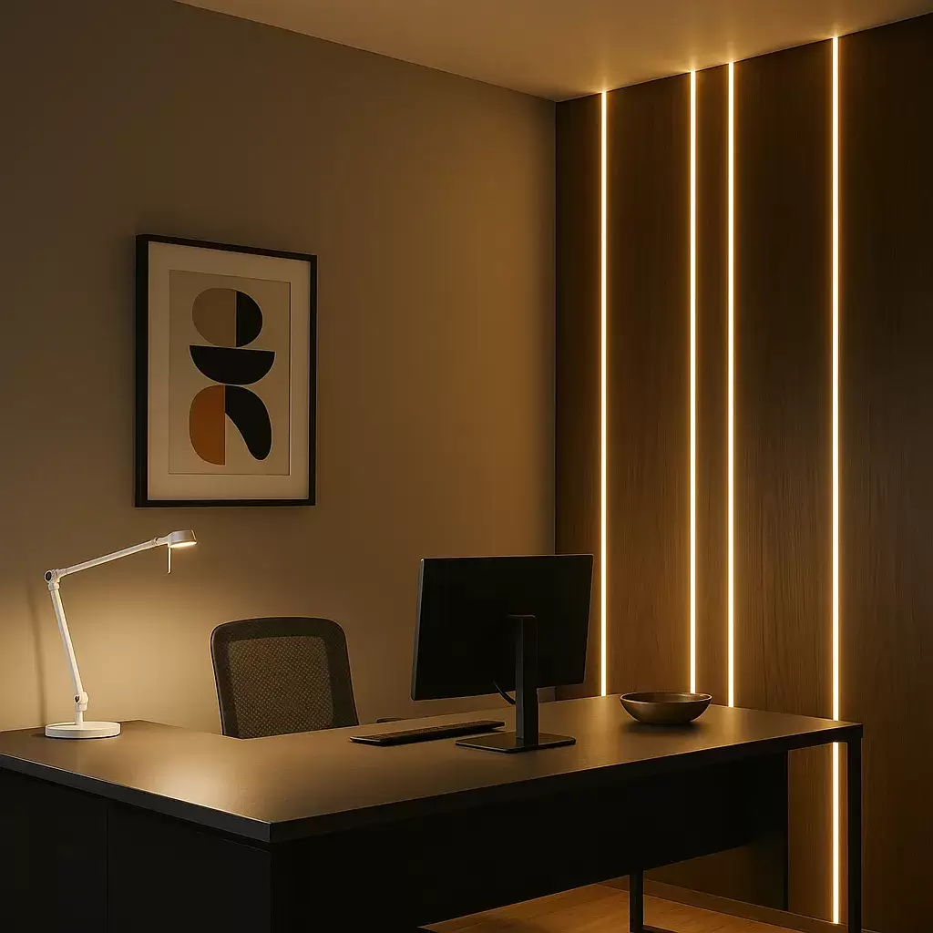 نور دکوراتیو اداری | بهترین روش‌های نورپردازی تأکیدی برای دفتر کار مدرن