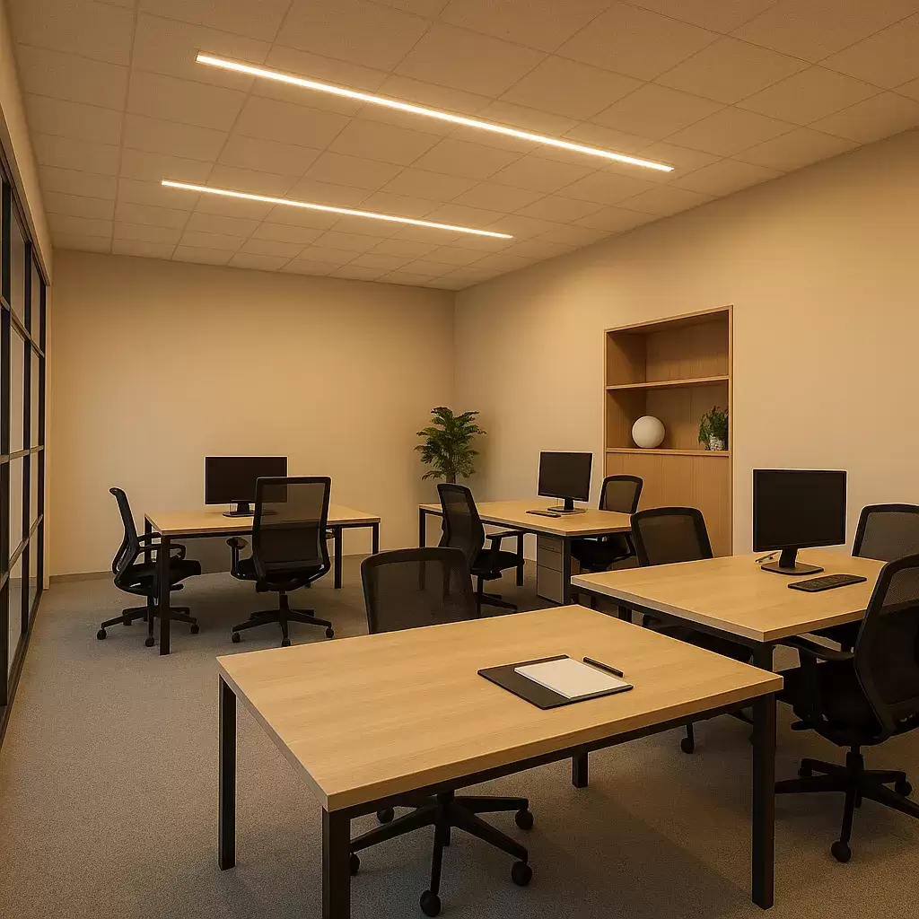 نور عمومی اداری | بهترین روش‌ها برای ایجاد روشنایی یکنواخت و استاندارد در دفتر کار