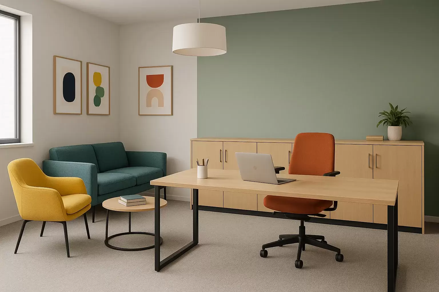 بهترین رنگ‌ها برای دکوراسیون اداری؛ روانشناسی رنگ در محیط کار