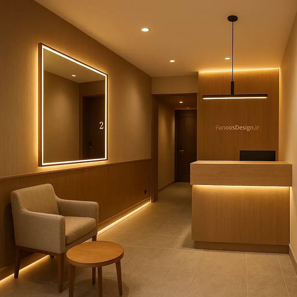 نورپردازی لابی کوچک هتل؛ چگونه با کمترین هزینه، لوکس‌ترین فضا را بسازیم؟