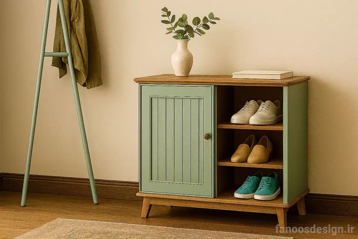 ۶. بهترین رنگ‌ها برای جاکفشی در سال ۱۴۰۴ | فانوس دیزاین تولید کننده انواع درب اتاق ، ضد سرقت، درب ورودی و ضد آل