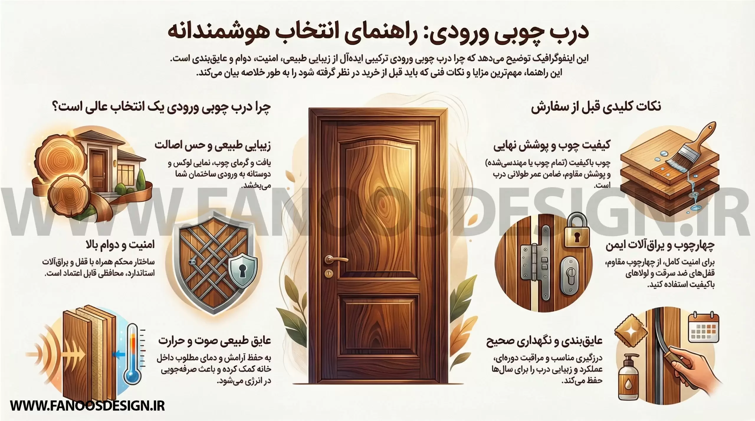 اینفوگرافیک راهنمای انتخاب درب لابی