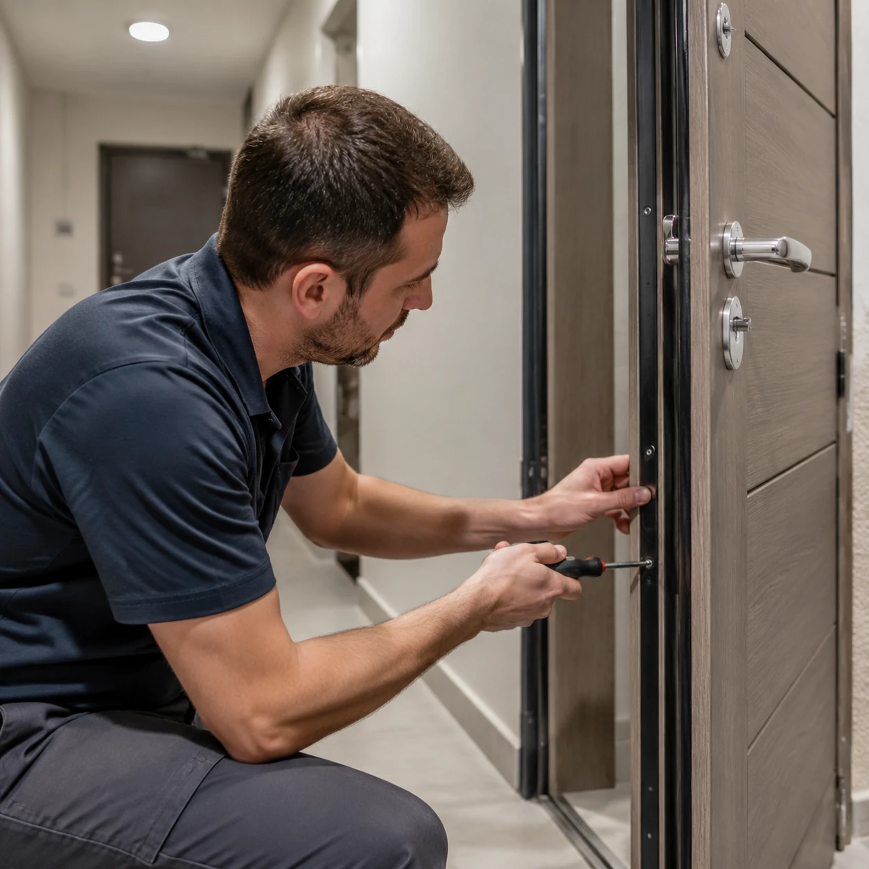 Care and maintenance of the entrance door