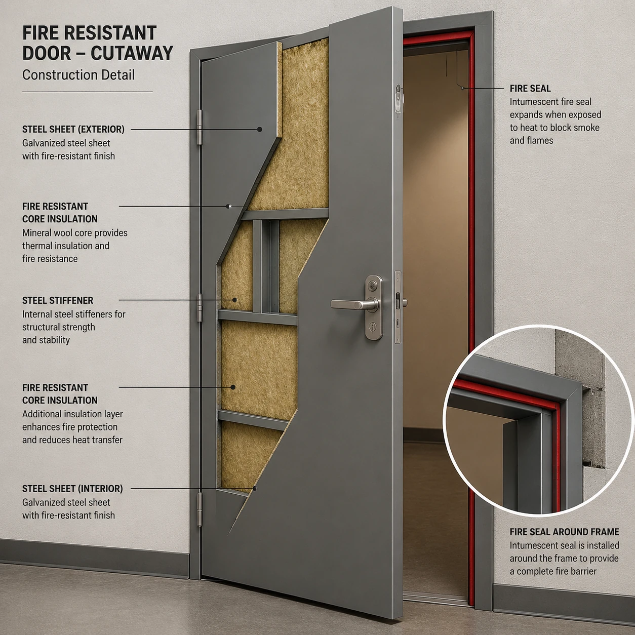 Fireproof door