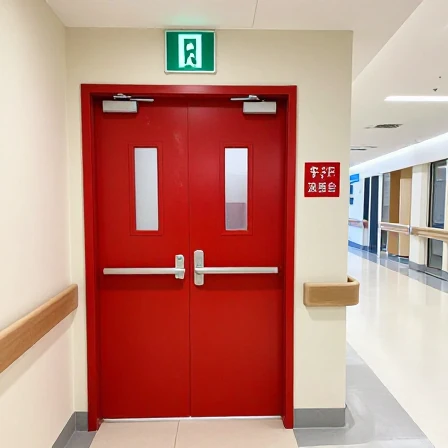 Fireproof door for public spaces