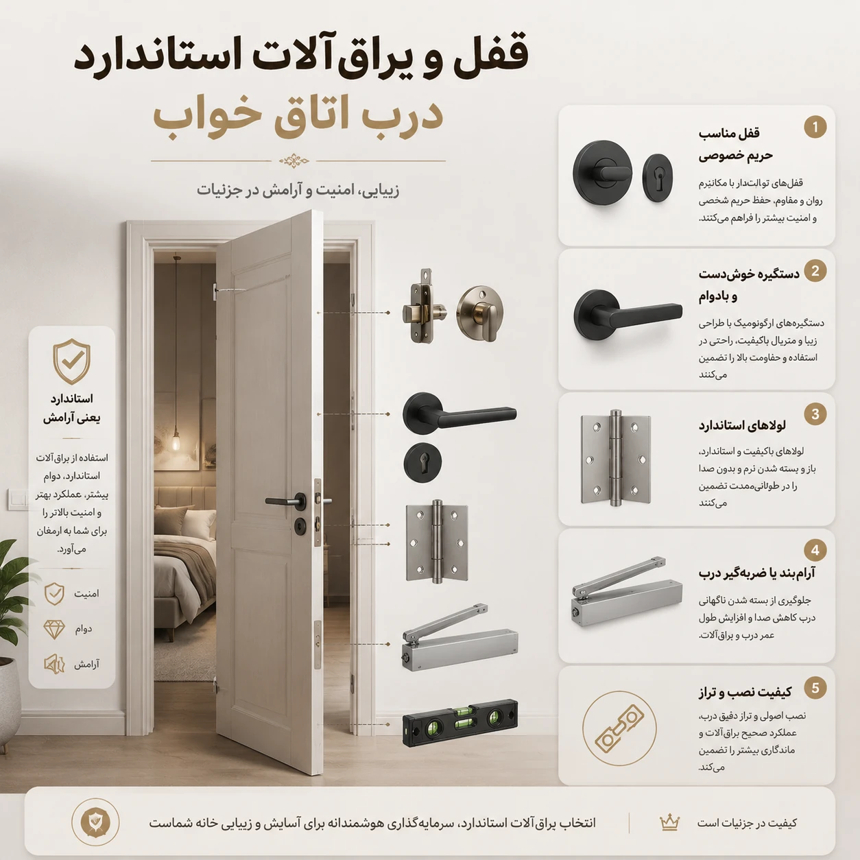 قفل و یراق درب ضد سرقت