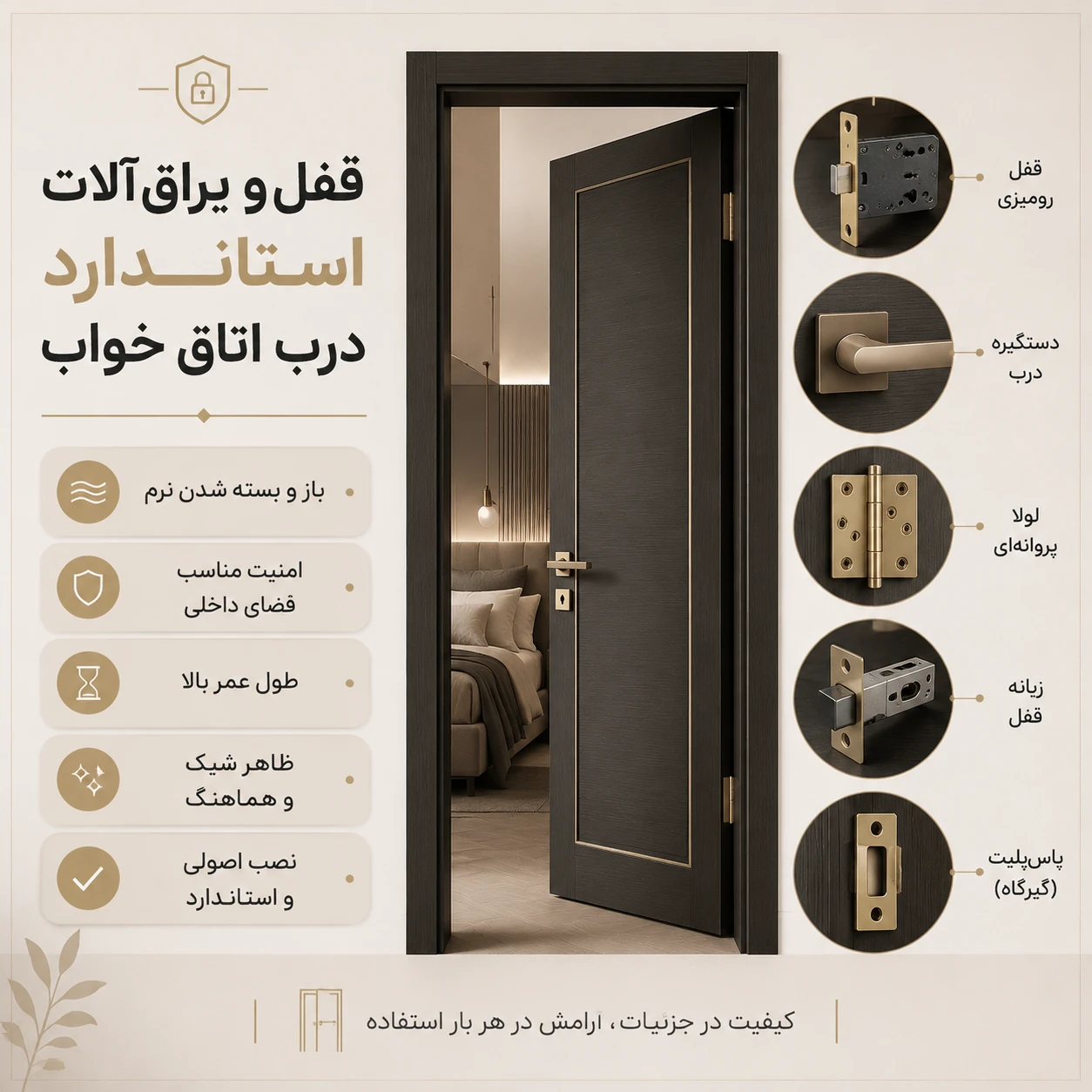 قفل و یراق درب ضد سرقت