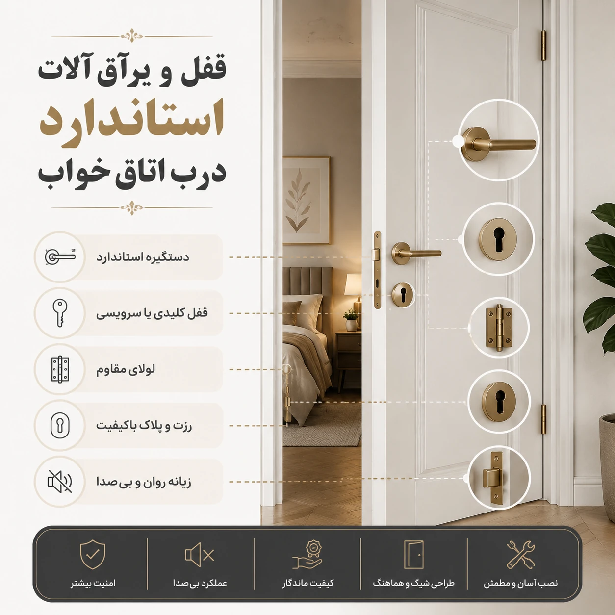 قفل و یراق درب ضد سرقت