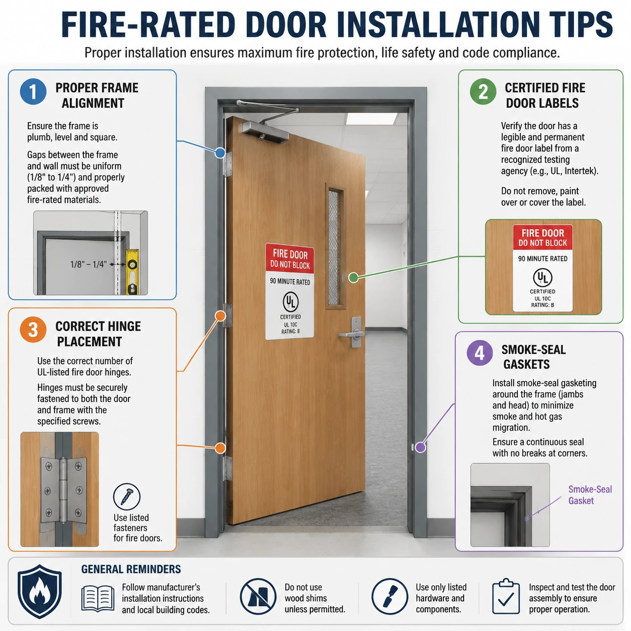 Tips for installing and maintaining fireproof doors