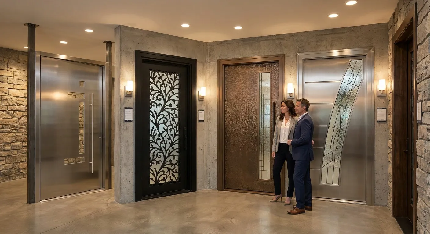 Aesthetics of metal doors