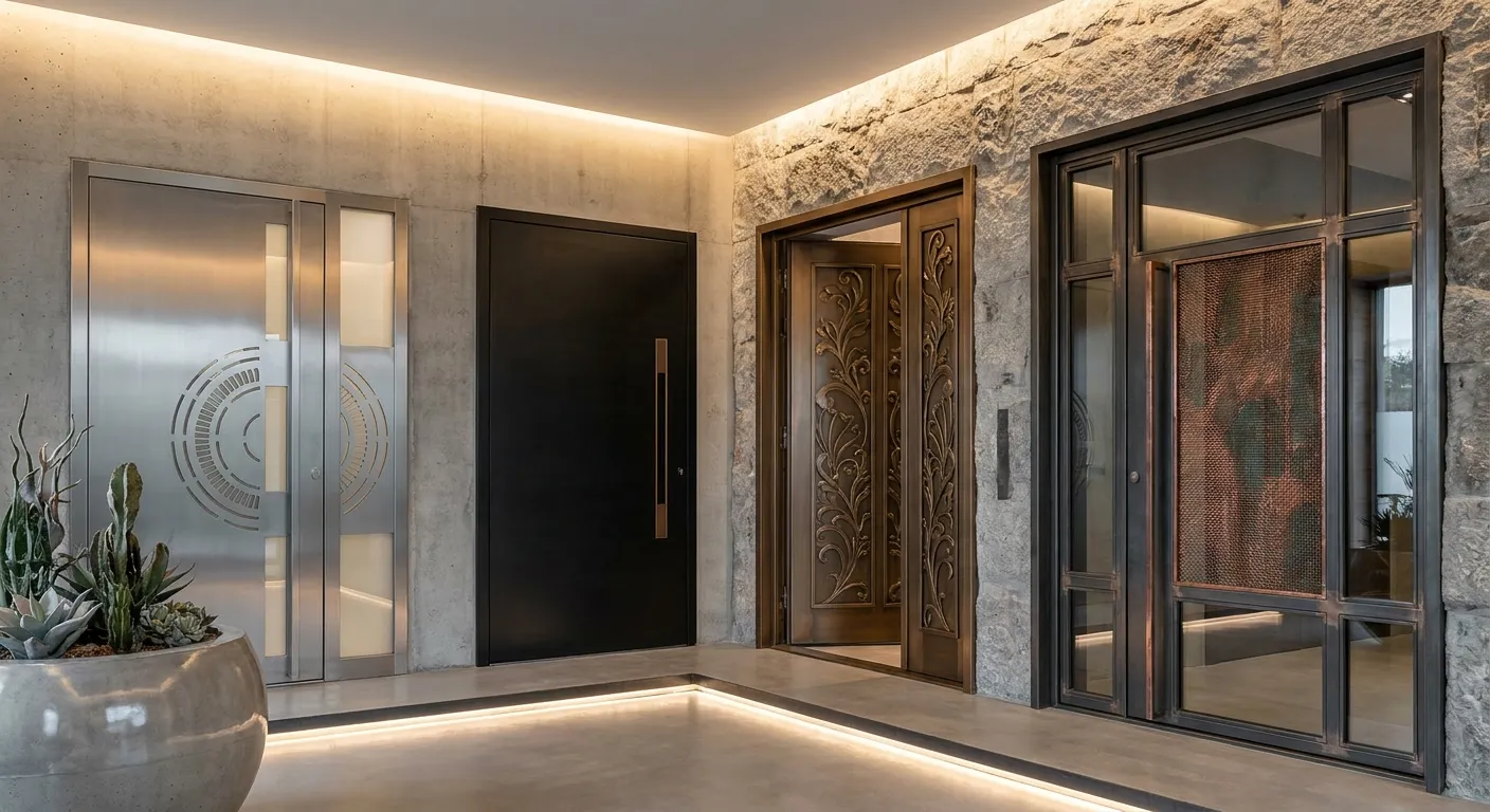Aesthetics of metal doors