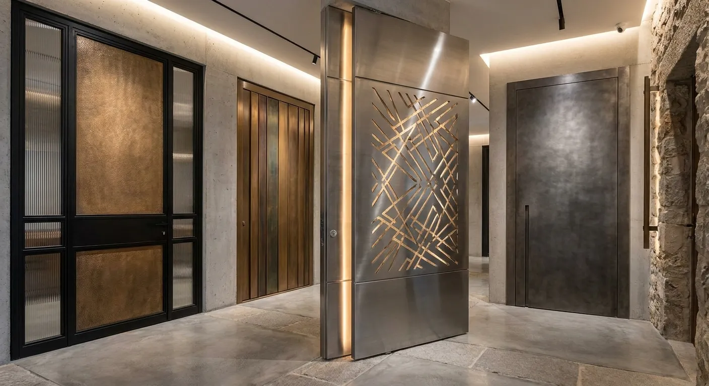 Aesthetics of metal doors