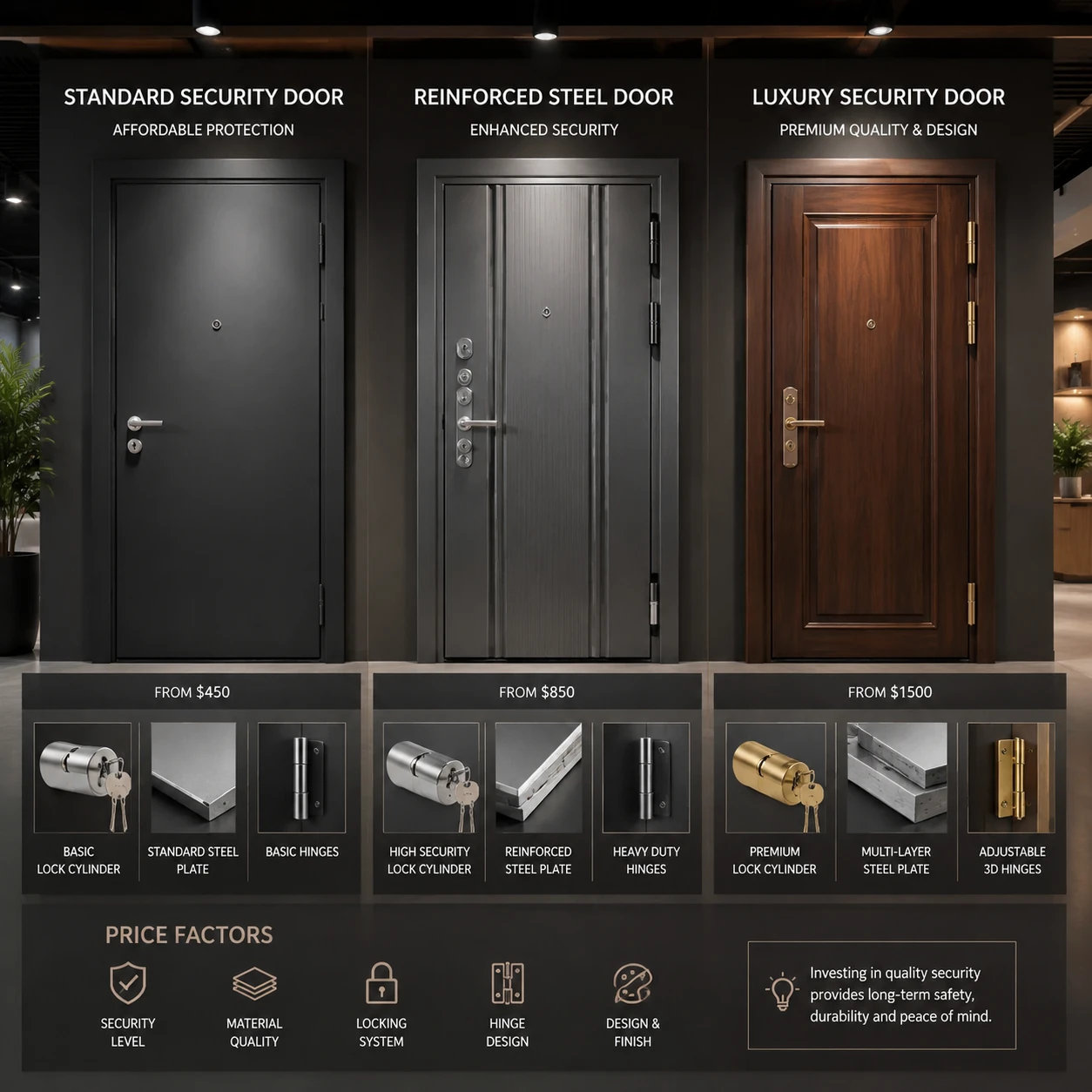 Anti-theft door price