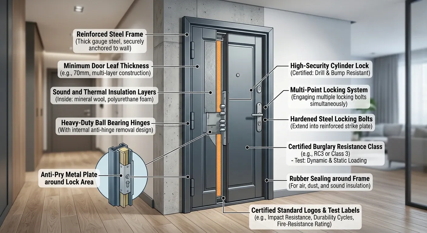 Anti-theft door standards