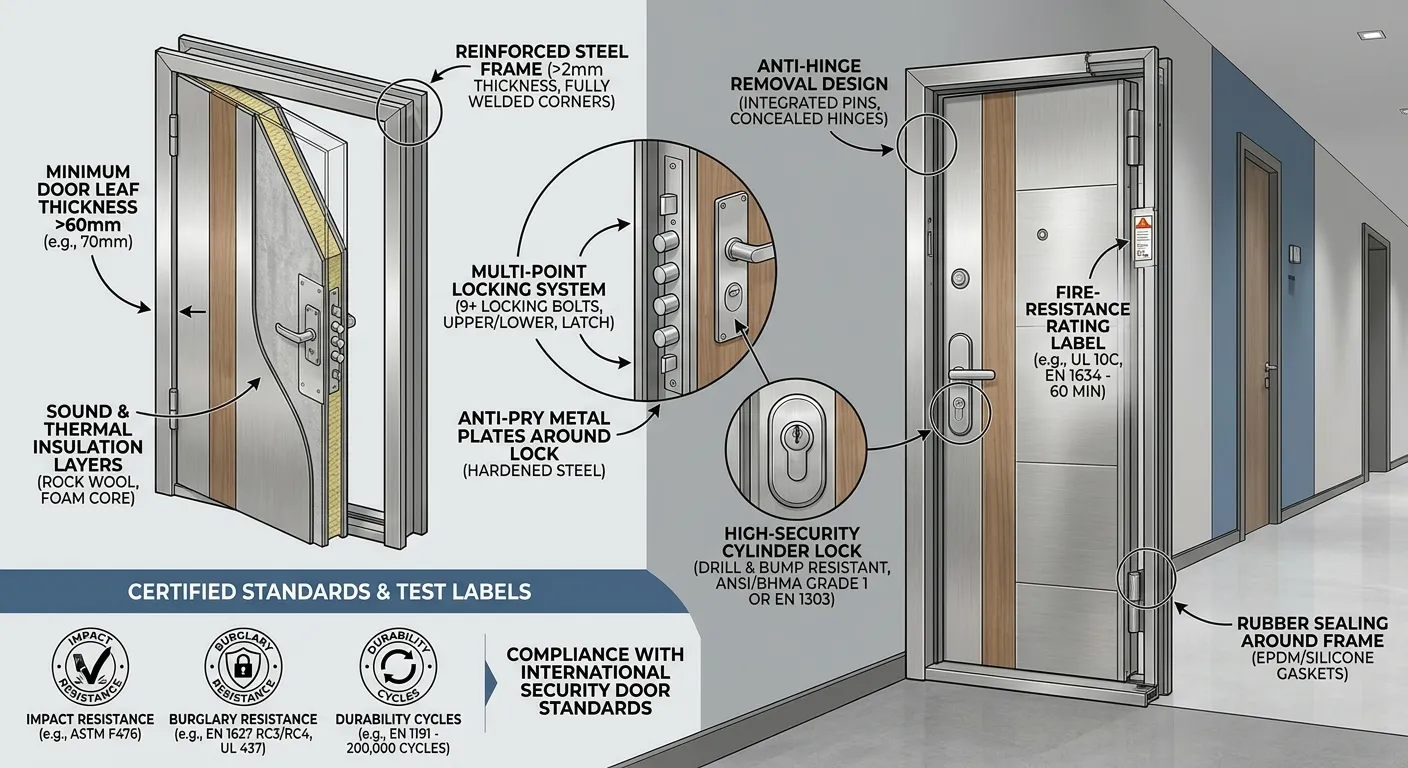 Anti-theft door standards