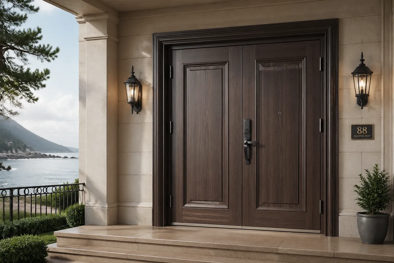 Anti-theft door suitable for humid northern regions