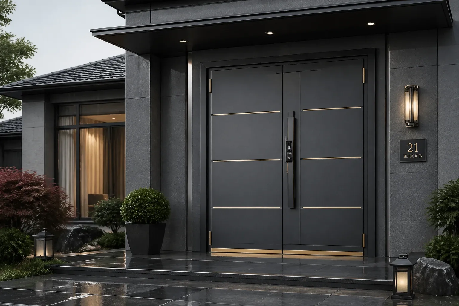 Anti-theft door suitable for humid northern regions
