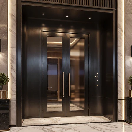 Anti-theft entrance door and lobby