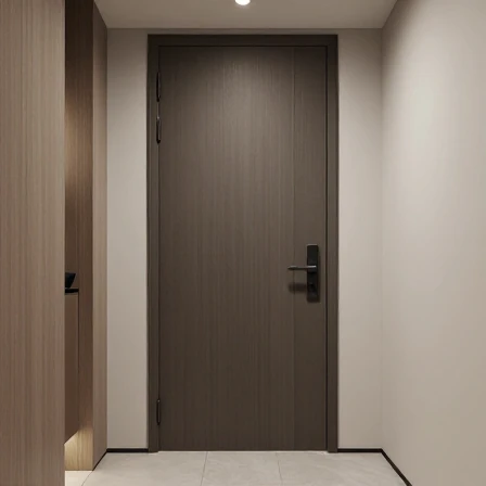 Anti-theft entrance door and lobby