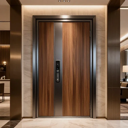 Anti-theft entrance door and lobby