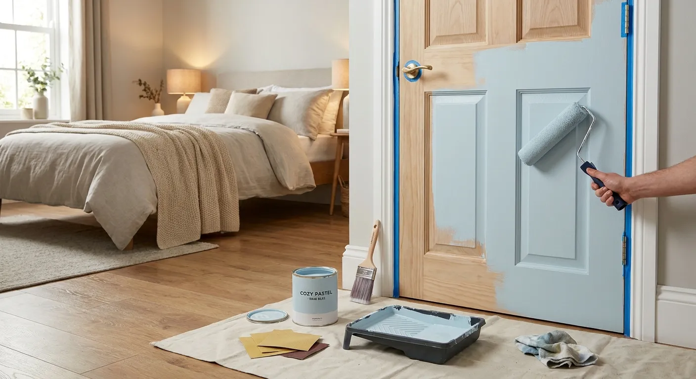 رنگآمیزی درب اتاق خواب 3 Bedroom color