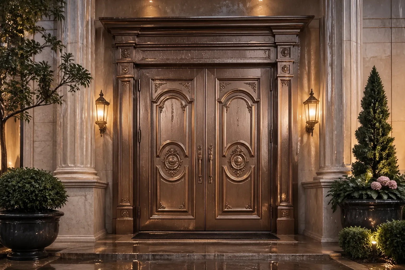 Classic waterproof door for luxury homes